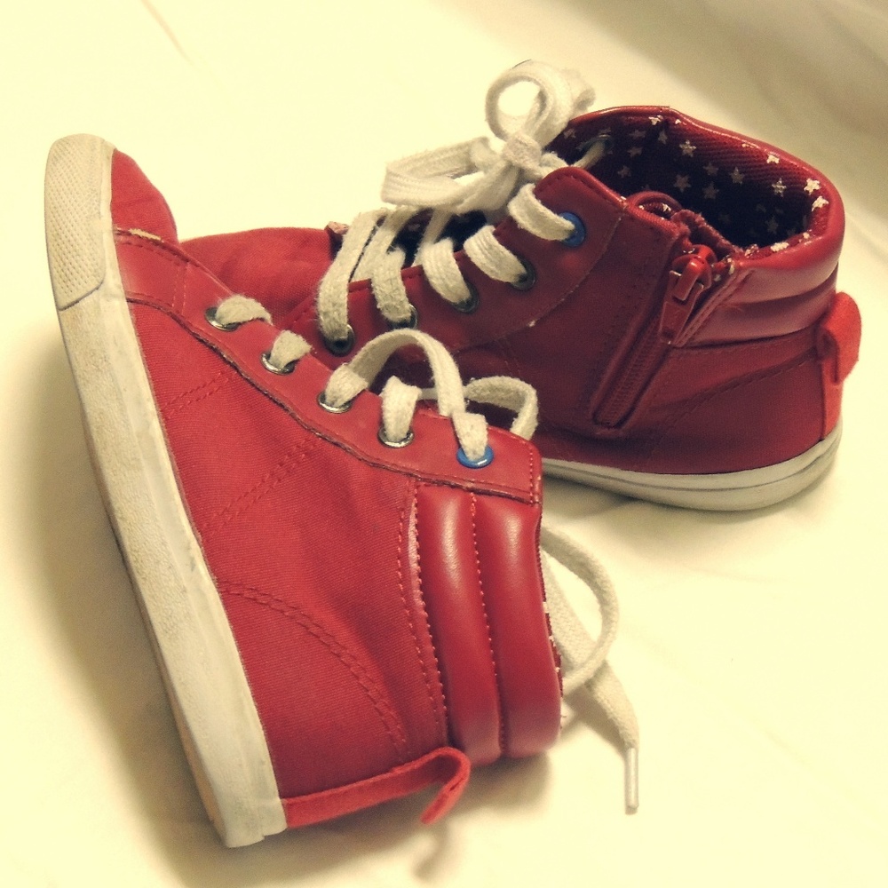 Red High Tops - Girls Size 12